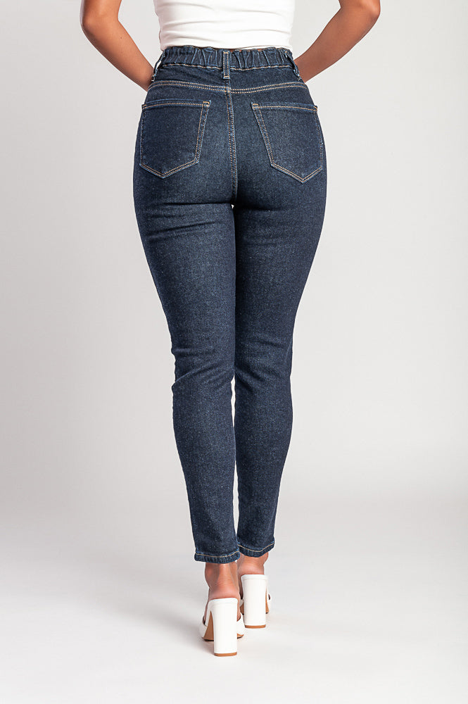 10K Super pružné skinny džíny s vysokým pasem