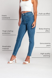 10K Super stretch high waist skinny jeans