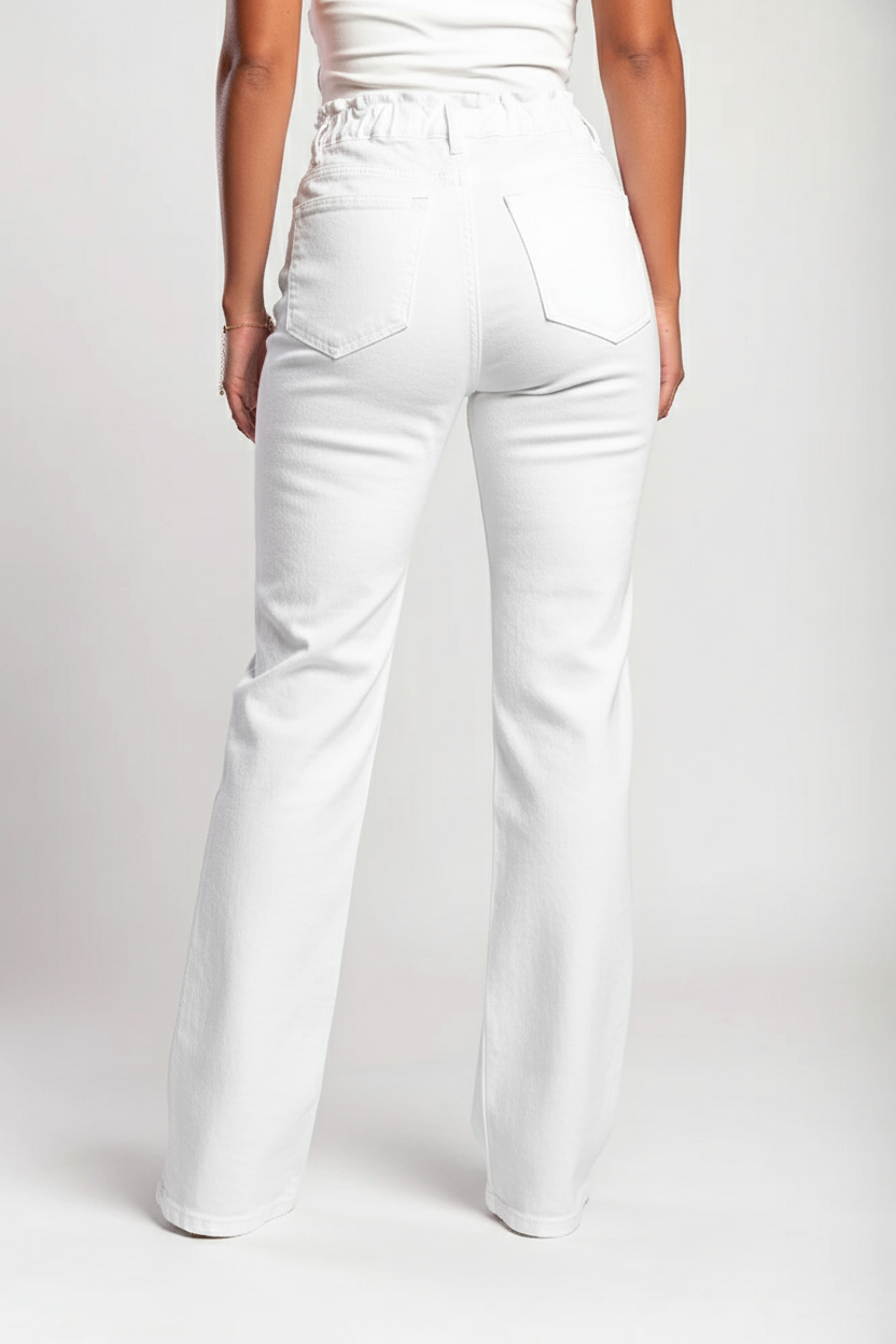 20K Super stretch high waist flare jeans full lenght