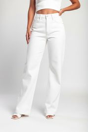 30K Super stretch high waist wide leg jeans