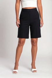 70K High waist Cotton Bermuda Shorts