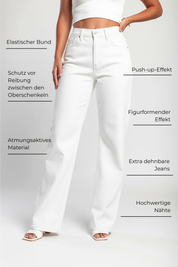 30K Super-Stretch High-Waist Wide Leg Jeans