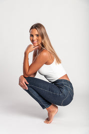 10K Super pružné skinny džíny s vysokým pasem
